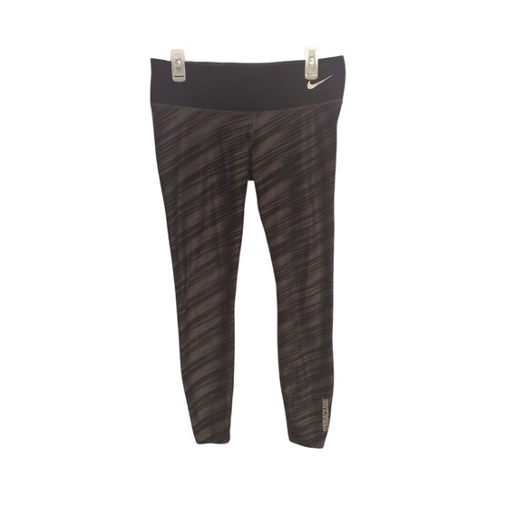 Nike Syracuse Medium Leggings Black Dri Fit - Picture 1 of 16